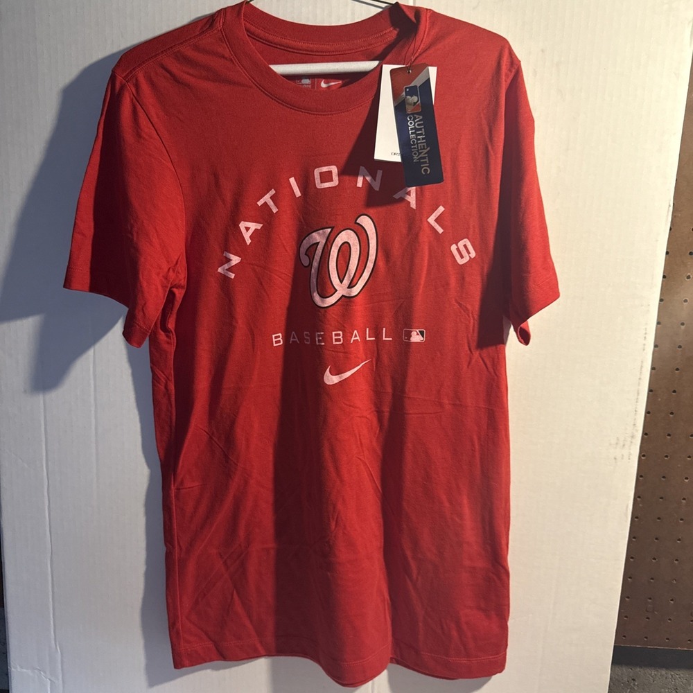 Washington Nationals MLB  Nike Men's Size Small  dry‎ fit authentic T-Shirt